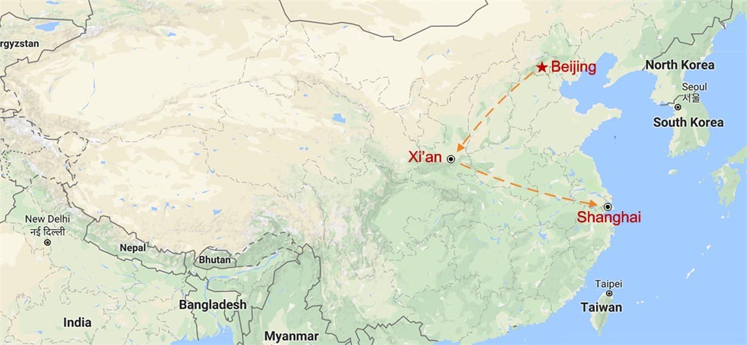 Golden Triangle of China Map