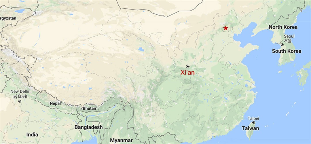 Xi'an en Un Día Map