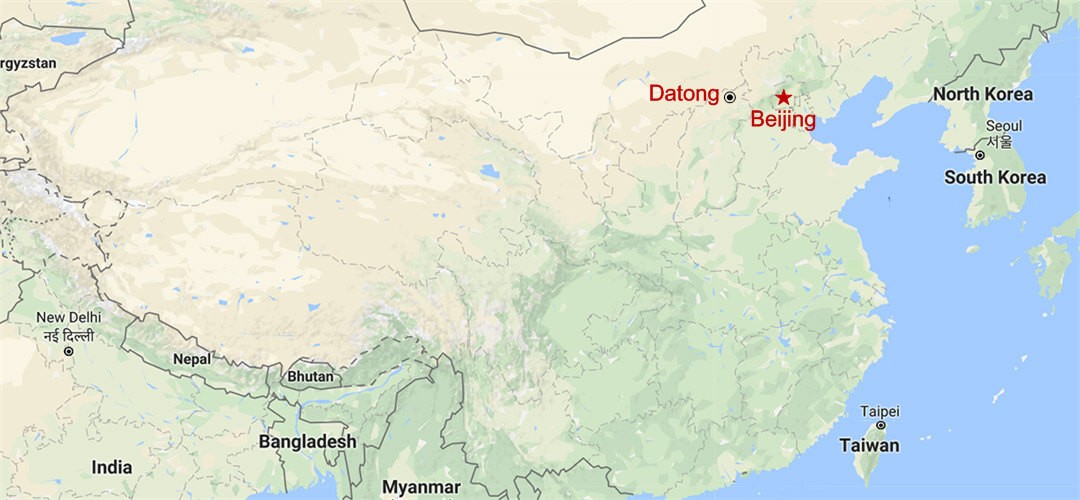 Datong Day Tour from Beijing Map