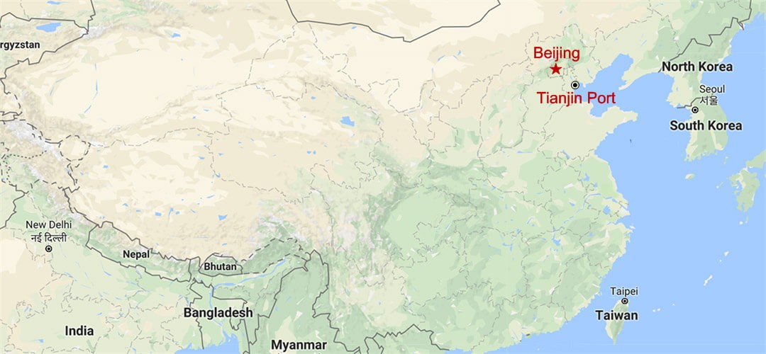 Tianjin Port Overnight Tour to Beijing Map