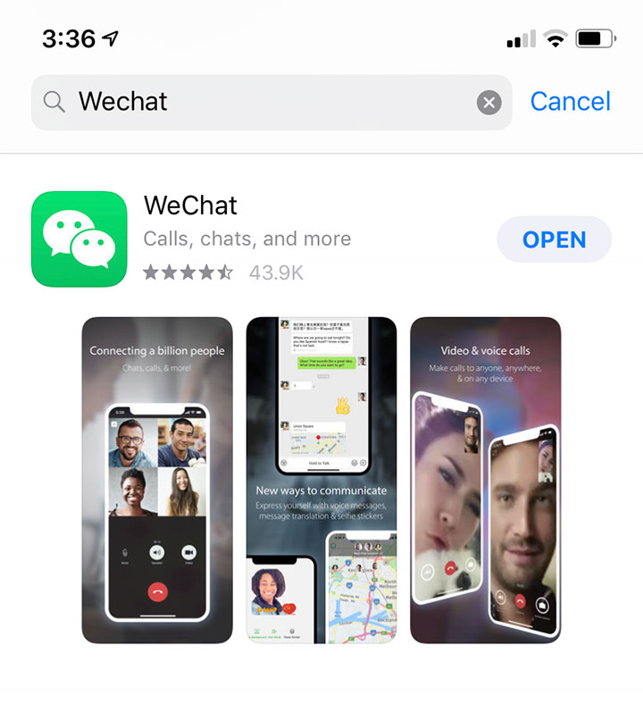 Wechat-App im App-Store