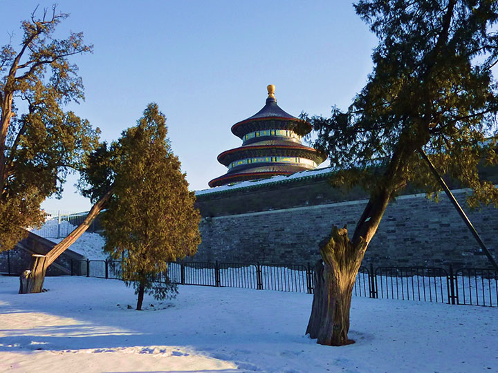 temple of heaven in the winter